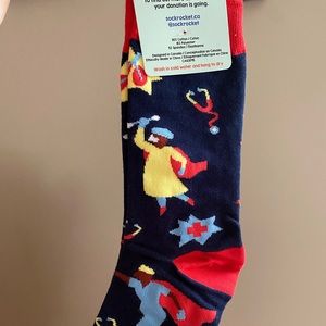 Sock Rocket Nurse Doctor Healthcare Hero Socks